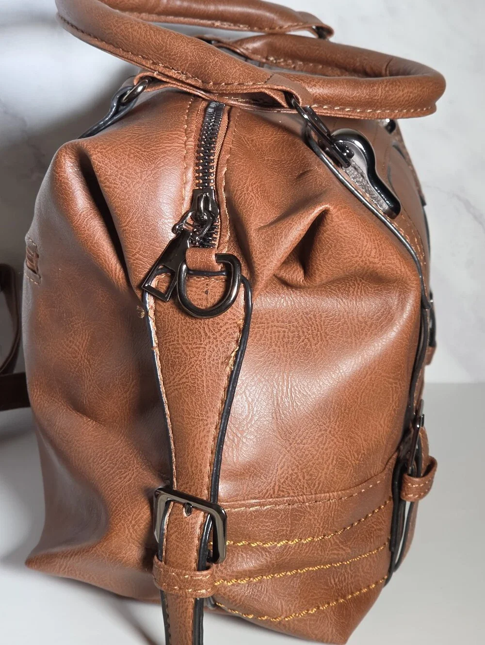 Classic Brown Men’s Satchel Bag - Unbranded